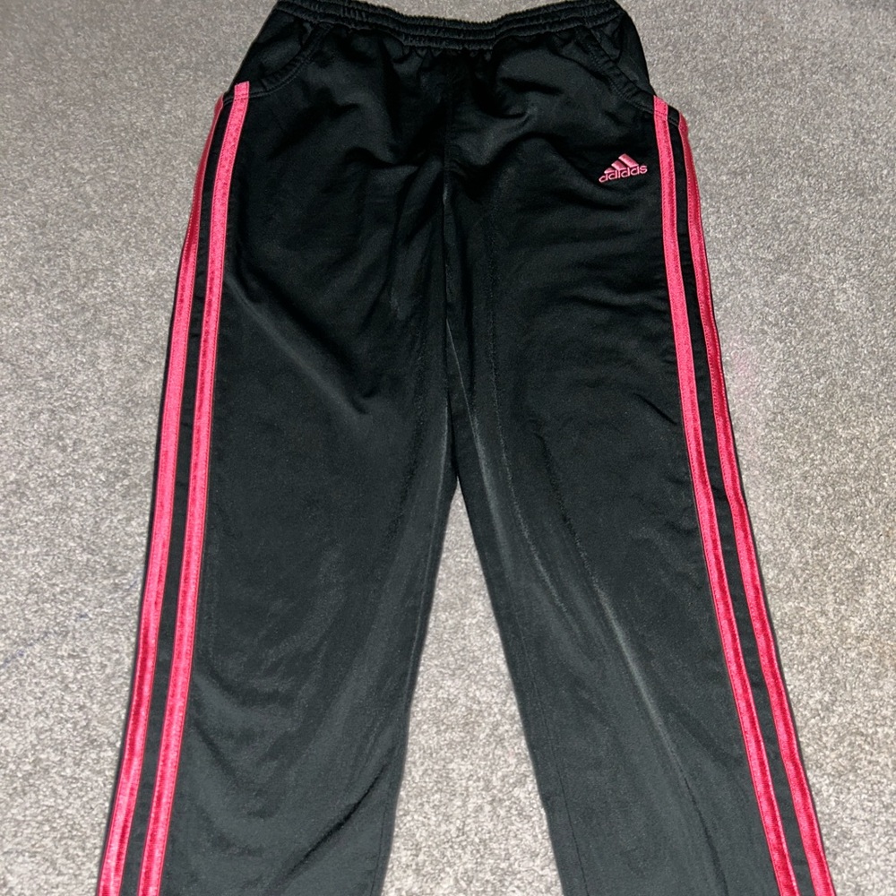 Pink adidas sweatpants